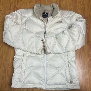 The North Face Cream Puffer Girls Jacket